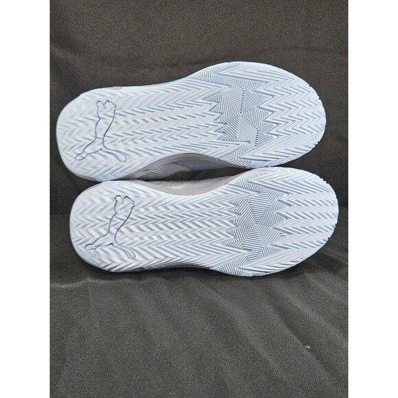 NEW Puma Scoot 1 Grey Ice Junior Basketball Shoes Size 5.5 Silver Mist/Gray Fog - Picture 7 of 8